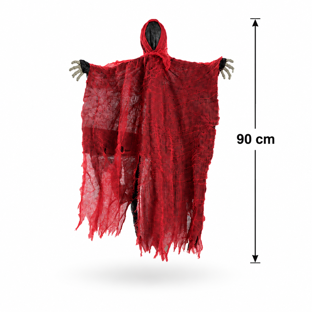 FANTASMA ROJO 90cm con Luz - Decoracion halloween