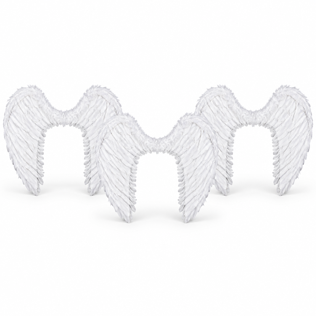Pack de 3 - Alas de ángel 80 cm, ideal para disfraz de Halloween