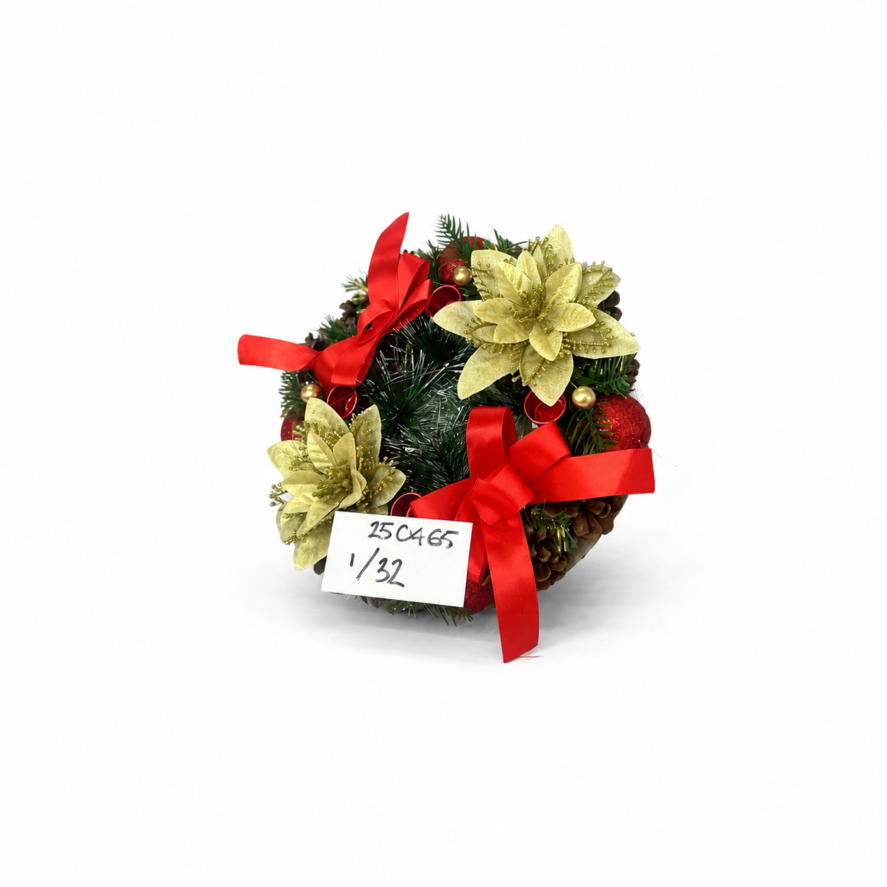 GUIRNALDA PARA PUERTA NAVIDEÑA O CENTRO DE MESA NAVIDEÑO
