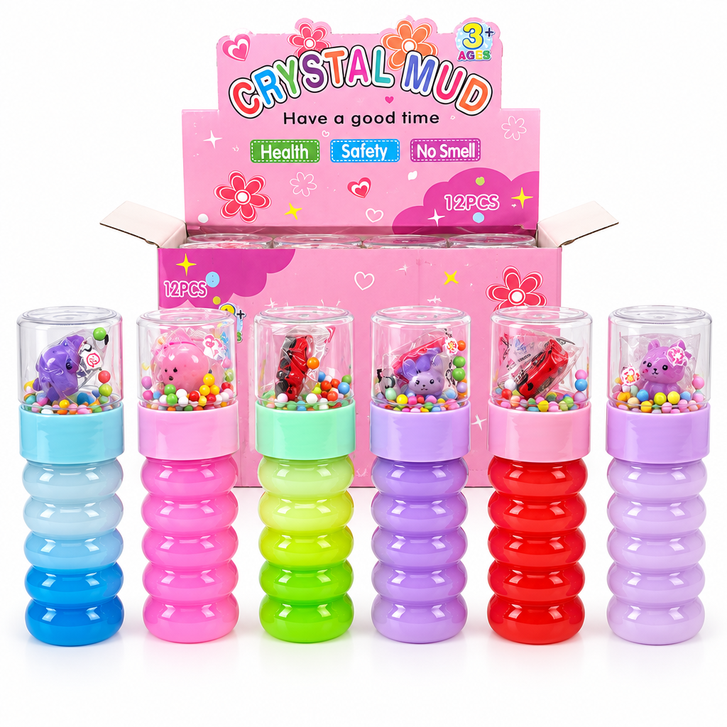 12 Pack Slimes, Crystal Mud Flowers, Colores surtidos.
