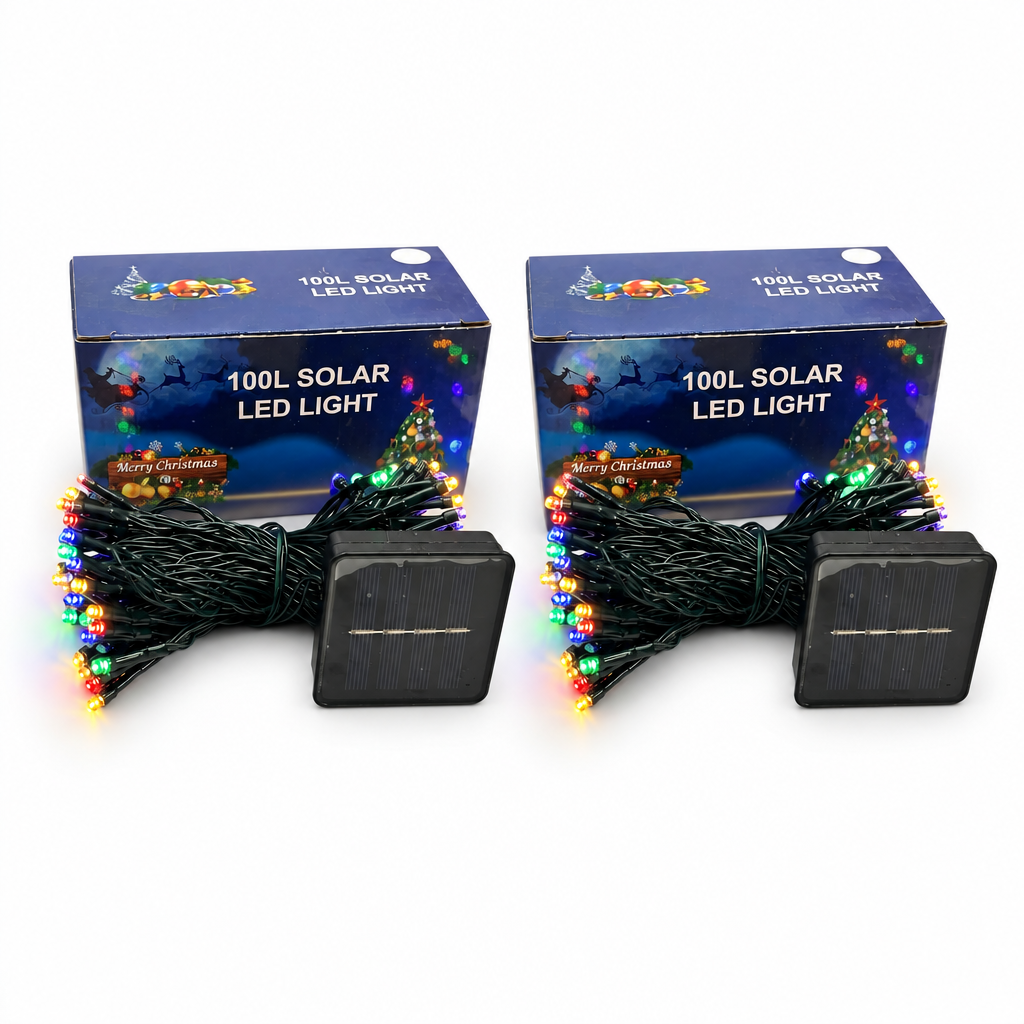 Pack de 2 - SERIE 100 FOCOS SOLAR COLORES